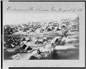 Andersonville, August, 1864 ( Library of congress photo)