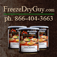 Check out the Freeze Dry Guy for great deals on freeze dried and dehydrated foods.