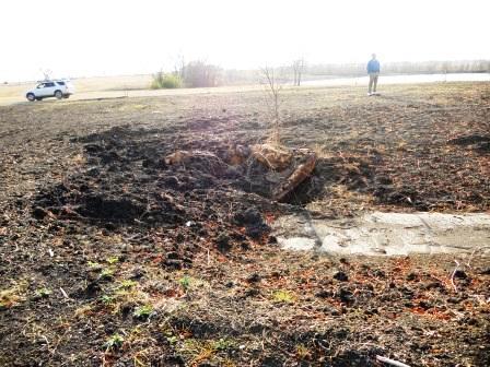 Buried bus, Branch Davidian compound, Waco, TX 2011 