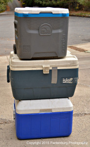 My cooler collection came from years of flying venison home from Mississippi hunts.