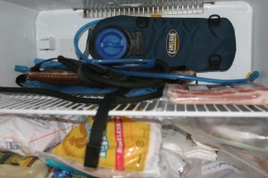 Find a system for carrying lots of water and use it. If you store your hydration system in a freezer you can forget about mold!