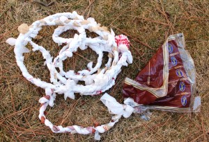 This rope was braided out of plastic bread sacks. Improvisation is a key to urban and/or wilderness survival. (Pantenburg photo)