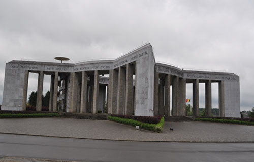 The World War II memorial at Bastogne, Belgium, today.