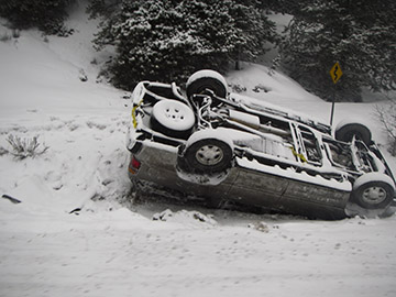 Stay with your vehicle after an accident - the searchers will find you sooner! (Peter Kummerfeldt photo)