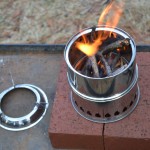 The Scout lights easily and burns sticks, twigs and various forest debris.