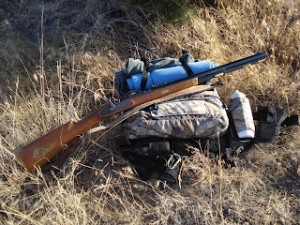 An old blue Ensulite pad has a place on my hunting pack. (Blake Miller photo)