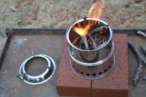 This SilverFire Scout is a lightweight, effective biomass-fueled stove.