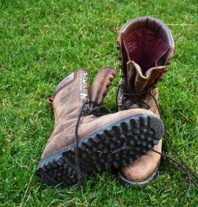 These Cabela's Outfitter boots are waterproof and heavily insulated, and my choice for late season hunting.