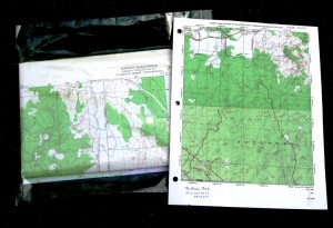 Topographical maps show the terrain features of an area.